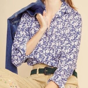 Grayson for Anthropology Grayson the Hero Floral Buttondown Size 3 (Medium)